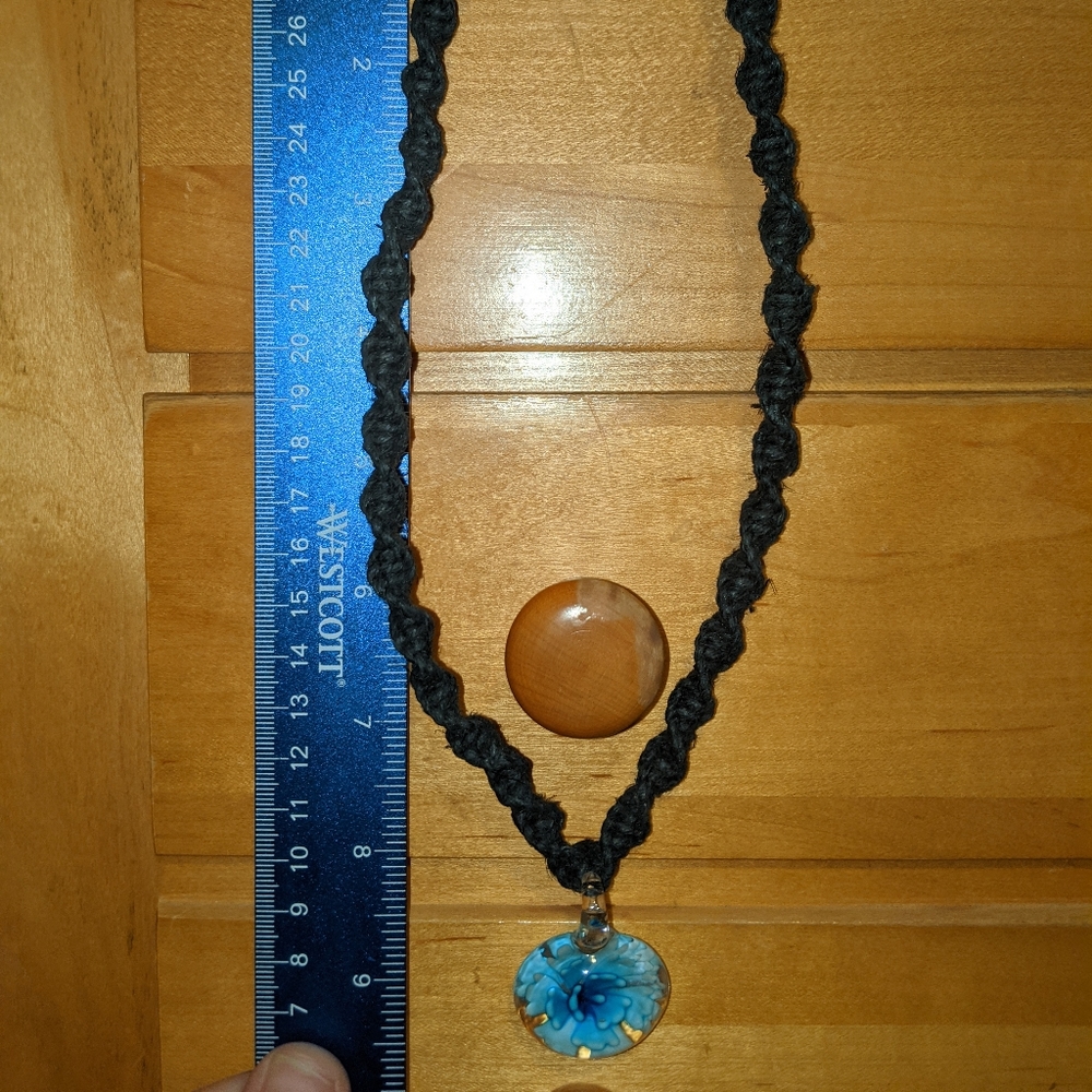 Black hemp necklace